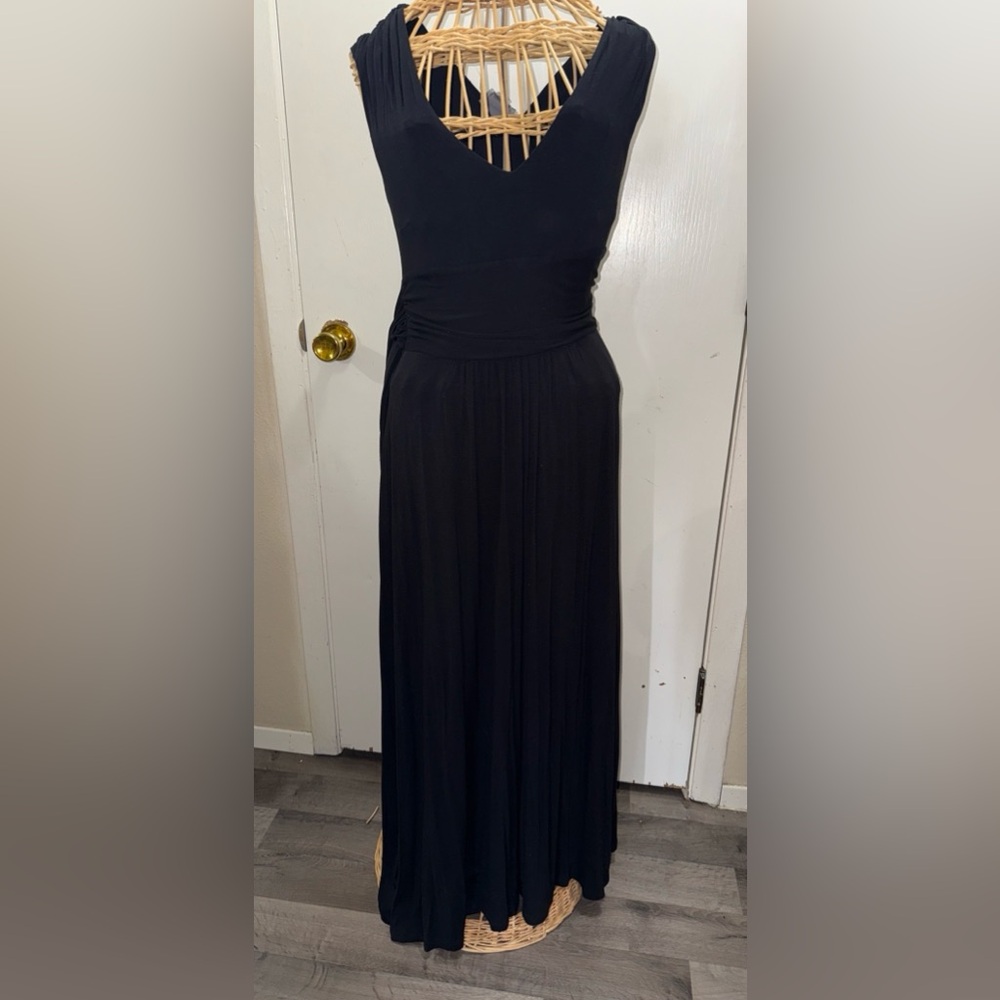 Anthropologie Vanessa Virginia Black Maxi Dress